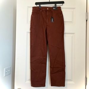 NWT Express Mom Jean Super High Rise in Dark Brown. 98% cotton 2% spandex Size 4